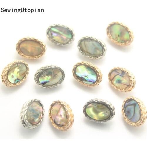 5PCS 12.5MM Oval Flower Flatback Sewing Buttons Clothing Rhinestone Button Accessories Decorative Embellishments for Clothing