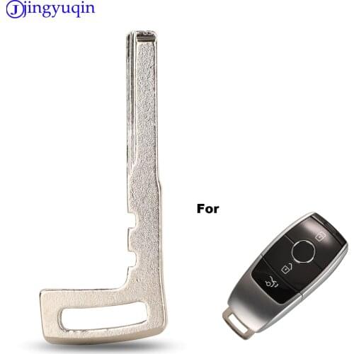 Jingyuqin 10p Replace Blade Remote Blank Key Uncut Blade For Mercedes Benz 2017 E Class W213 2018 S Smart Key CONTROL FULL KEY