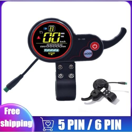 LED Display with Throttle 10 inch Electric Scooter Display 5 Pins E-scooter Connector Dashboard for Kugoo M4 Electric Scooter