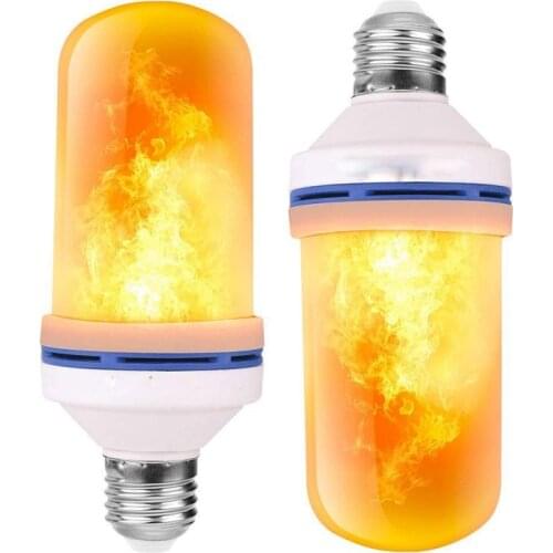 E27 LED Dynamic Flame Effect Fire Light Bulb Creative Flickering Emulation 9W 220V 110V Corn lamps for home decorative