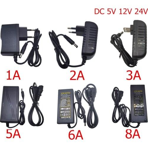 DC 5V 12V 24V Lighting Transformer AC 110V 220V Switching Power Supply 1A 2A 3A 5A 6A 8A 10A LED Power Adapter For CCTV LED Lamp