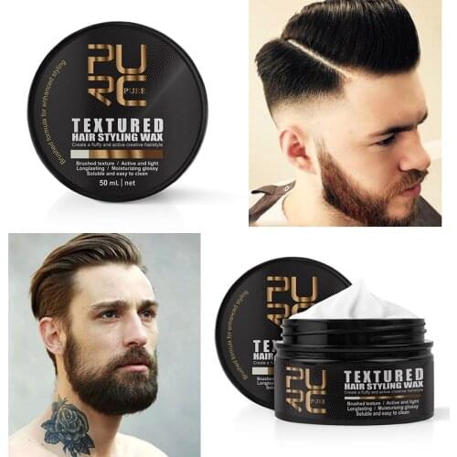 PURC Hair Styling Wax Strong Hold Hair Wax For Men Long Lasting Matte Molding Cream Stereotypes Type Hair Wax Hair Care TSLM2