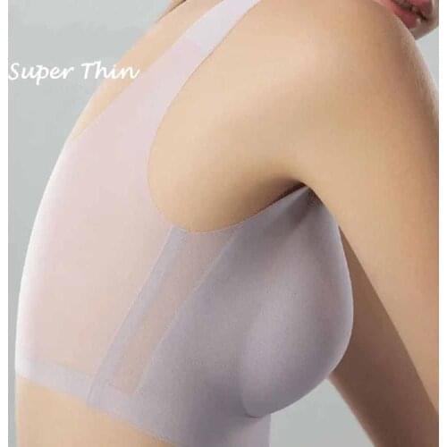 Thai Latex Underwear Bras for Women Plus Size M-3XL Push Up Bralette Seamless Bra Top Bh Comfort Cooling Gathers Shock-Proof Pad