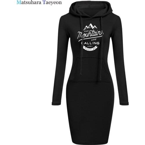 The Mountains Are Calling Outdoorer Fashion Summer Women Dress Hot Elling Dresses for Woman High Quality Cotton for Lady