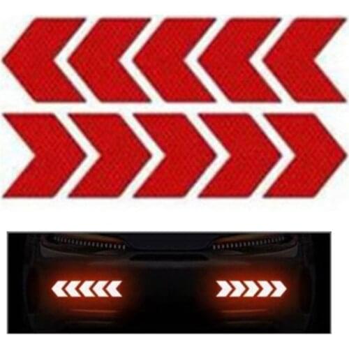 10Pcs Car Reflector Sticker Waterproof Safety Caution Reflective Tape Decoration Dropshipping
