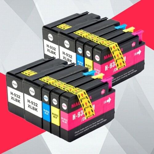 10PK Compatible 932XL 933 for HP932 933XL replacement Ink Cartridge for HP Officejet 6100 6600 6700 7110 7610 7612 Printer