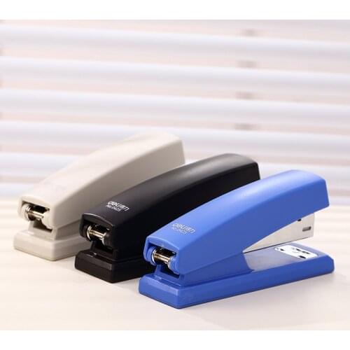 2 Pieces/Lot Stapler Office Accessories Stationery Easy Manual Operation Blue Black EO
