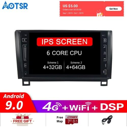 Android 9.0DSP Car GPS Navigation radio player For Toyota Tundra Sequoia 2007-2013 Multimedia Radio Audio Player Headunit No DVD