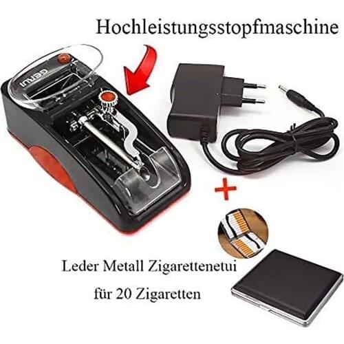 EU Plug Automatic Cigarette Roller Case Portable Mini Electric Tobacco Injector Maker Rolling Machine DIY Smoking Tool