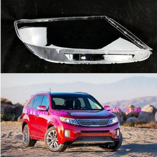 Car Headlight Lens for Kia Sorento 2013 2014 Headlamp Cover Car Replacement Front Auto Shell Cover