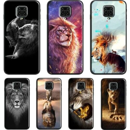 Cool King Lion Funda For Xiaomi Redmi Note 10 Pro Note 9 Pro Note 8 Pro 7 K40 8T 9S 9A 9C 9T Case Cover