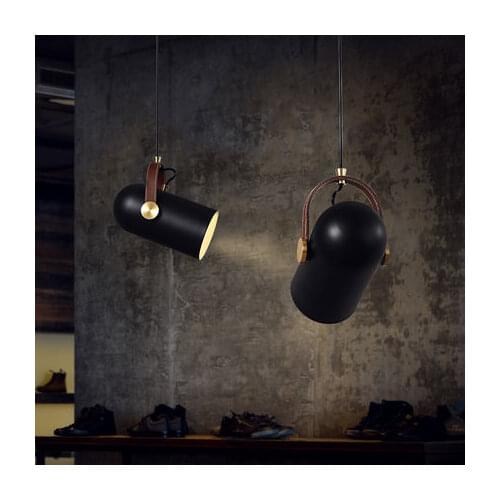 Nordic Loft Style Black Iron Pendant Light Fixtures Home Decor Modern Lamp Dining Room DIY Hanging Droplight Indoor Lighting