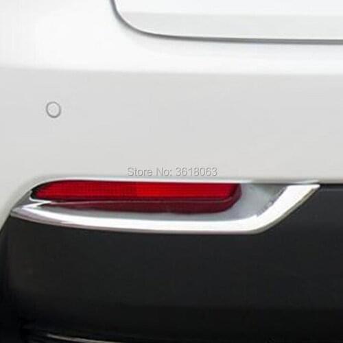 For Lexus NX NX200 NX200T NX300h 2015 2016 2017 ABS Chrome Car Rear Fog Light Lamp Frame Cover Trim Styling Decoration Accessory