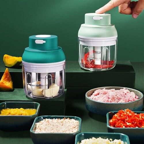 Electric Garlic Masher Garlic Masher Pull Garlic Masher Mini Vegetable Masher USB Charging For Crushed Chili Ginger Garlic Meat