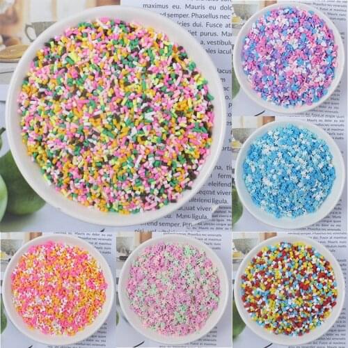 20g DIY Colorful Cartoon Heart Stars Epoxy uv Glue Cream Clay Enclosed in Decoration Slime DIY Childrens day Decorate