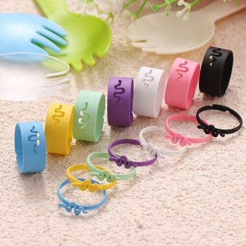IFMIA Punk Colorful Fashion Hollow Snake Opening Ring For Lovers Couples Women Men Hollow Animal Rings Anniversary Gifts Jewelry