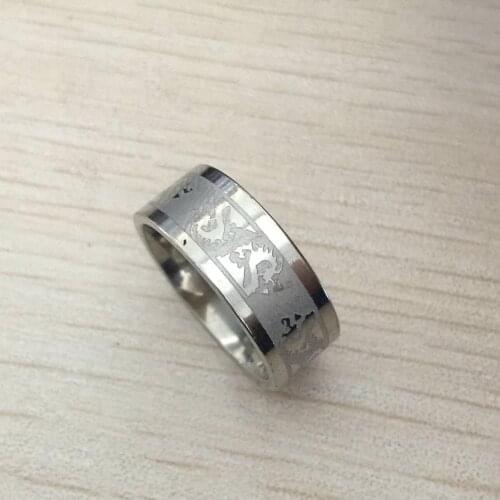 Jewelry 316L stainless steel Dragon Ring high quality Mens Jewelry Wedding Band male ring for lovers Christmas present/gift