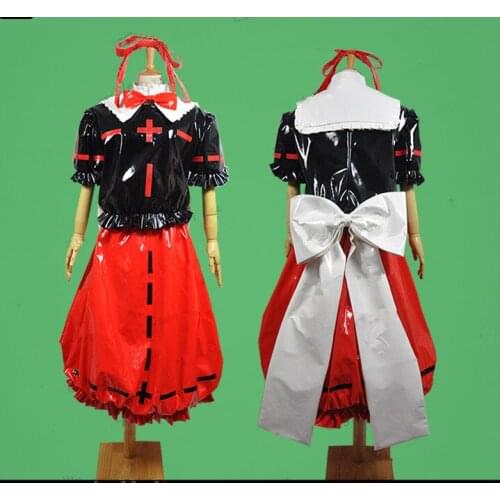 Game Touhou Project Medicine Melancholy Cosplay Costumes Cute Black And Red Dress Unisex Party Role Play Clothing Custom-Make