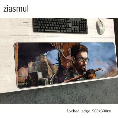 Half life mousepad gamer 900x300x3mm gaming mouse pad cheapest notebook pc accessories laptop padmouse best seller ergonomic mat