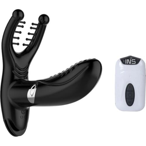 Male prostate massage vibrator couple orgasm masturbation device sex toys male electric shock pulse vibration anal plug anal plu