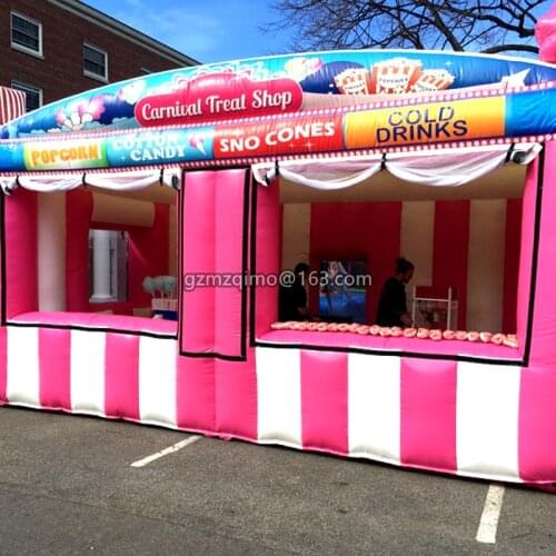Oxford New Carnival Treat Shop Fun Food Concession Stand inflatable concession stands Sampling station ticket booth