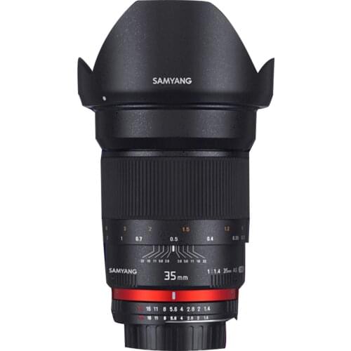 Samyang 35mm F1.4 AS UMC Wide Angle Full Frame Lens for Sony Canon Nikon M4/3 Pentax K ,Black Color