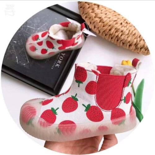 Warm Children Fashion Boots Winter Wool Teen Girls Chelsea Boot Big Boys Snow Boots PU Leather Sneakers Baby Kids