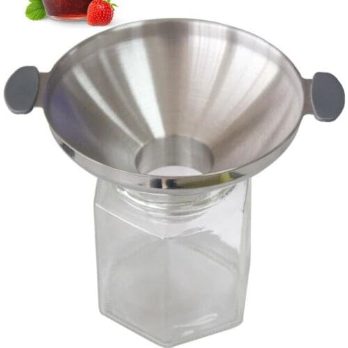 Large diameter thick funnel 304 stainless steel wine funnel oil pickle powder filling funnel