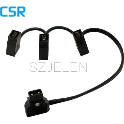D-Tap Male to 3 Female extension cable for BMCC Anton V mount L=0.5m