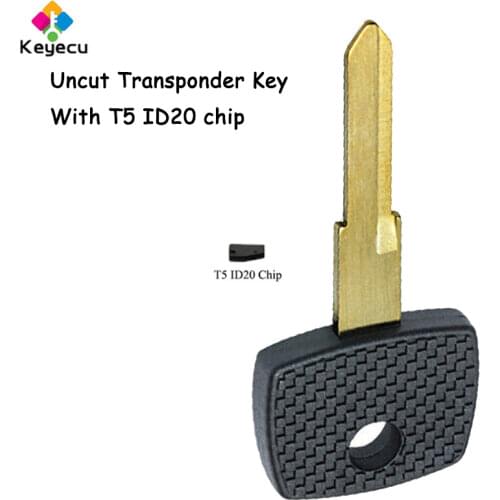 KEYECU Replacement Transponder Chip Car Key With T5 ID20 Chip & Uncut Blade - FOB for Mercedes-Benz Vito Actros Sprinter V Class