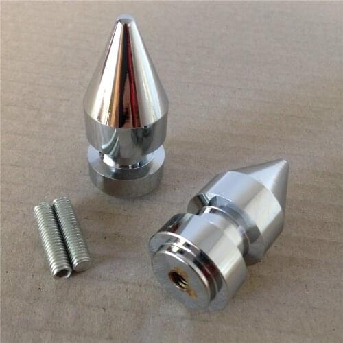 Aftermarket motorcycle parts Chrome Spike Swingarm Spools No logo 6mm Thread For Aprilia Triumph Yamaha FZ-1 (FZS10V) 2004-2013
