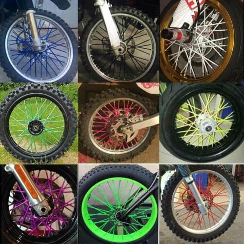 Motorcycle Wheel Spoked Protector Wraps Rims Skin Trim Wheel Covers For Motocross Pipe Spoke Hub Bicycle Accessories Sleeve P7X7
