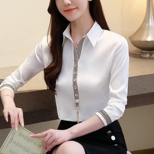 Oversized Women Tops Chiffon Shirts Woman Autumn Korean Style Loose Women Blouse Blusas Mujer De Moda