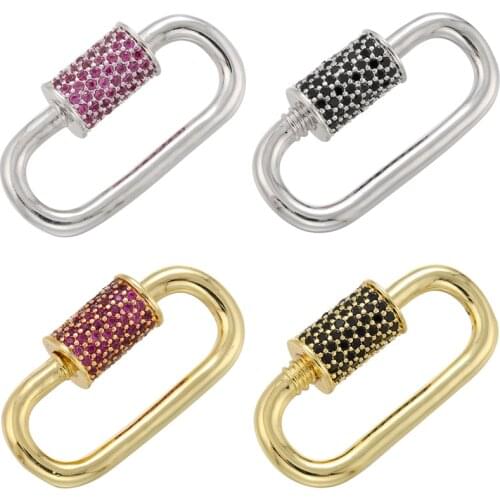 ZHUKOU NEW gold/silver color Jewelry Clasps hooks for women DIY Jewelry making necklace Accessories Supplies wholesale VK115