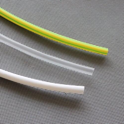 1Meter/lot) 6MM Inner Diameter White/YE&GN/Transparent Clear Heat Shrink Tubes Shrinkable Tubing Insulation Sleeving