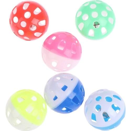 1pc 3.8cm Pet Parrot Toy Bird Hollow Bell Ball For birds Chew Fun Cage Toys