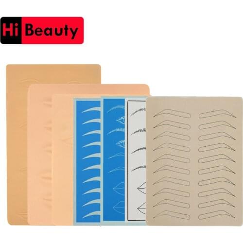 3D Silicon Tattoo Fake False Skin Blank Lips Eyes Lips Head For Permanent Makeup Microblading Tattoo Practice Fake False Skin