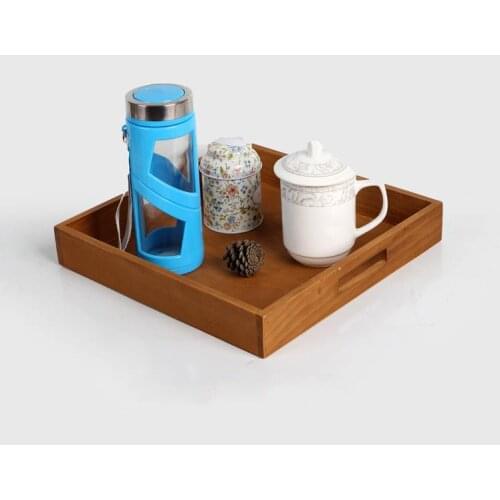 1PC Wooden Tray Manual Production Bandeja Decorativa Wood Tray Wooden Trays To Decorate Home Decoration JL 0912