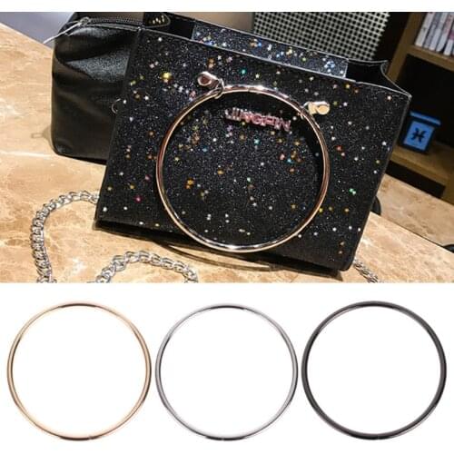 1PC Round Metal Replacement Top Handbags Handle Crossbody Bag Part Accessories