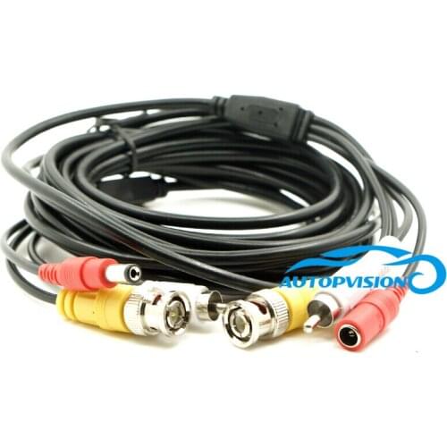 10M 30FT BUS car DVR cable video audio and power supply 8PCS free shipping