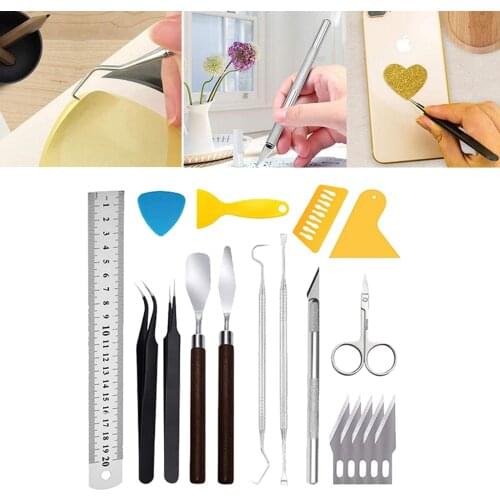 18set Craft Vinyl Weeding Tools Set Basic Vinyl Tool for Cameos Lettering