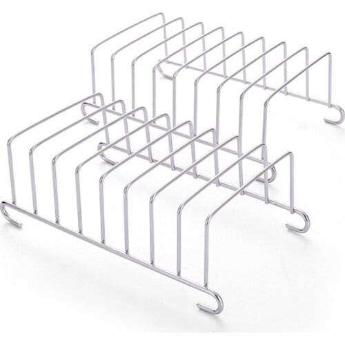 2 Pcs Toast Rack Bread Holder, 8 Grid Rectangle Stainless Steel Cooling Bread Loaf Slice Stand Air Fryer Accessories Kit