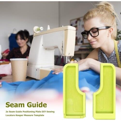 2Pcs Multi-function Seam Guide Plastic Positioning Plate Template Locators Keeper Grid Measure Drawings Strong Gauge Setter