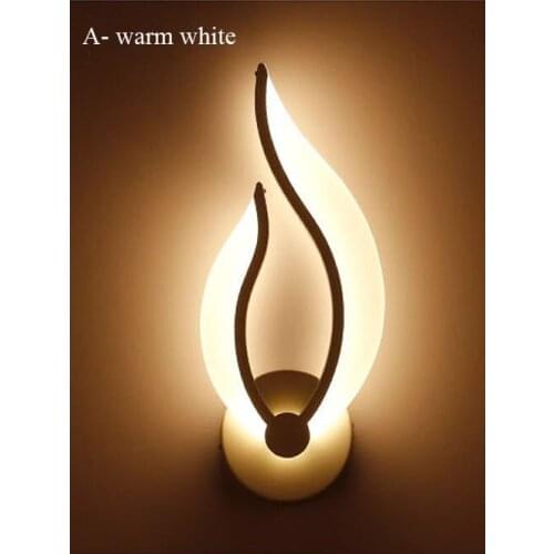 2018 NEW 220V240V 9W LED Wall Lamp Flame Mounted Night Lights for Indoor Lighting Warm/Cold White Light Bedside flame lamp
