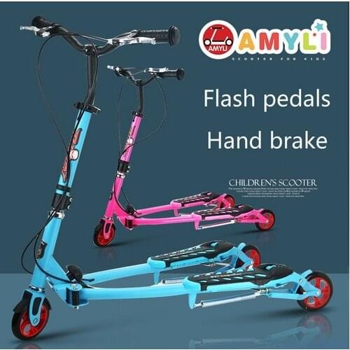 TA05 21st Scooter For Children Aged 5 -6 ages 2 Pedal Scooter Double Pedal Scooter Foldable Tricycle Monopatin Scooter