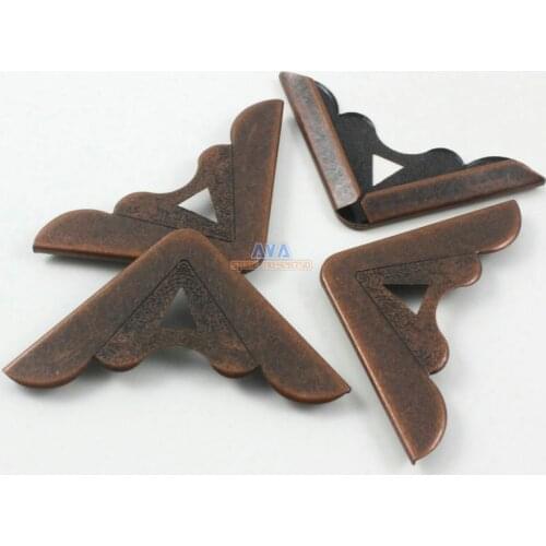 50Pcs Antique Copper Book Corner Bookbinding Corner Clip 40mm