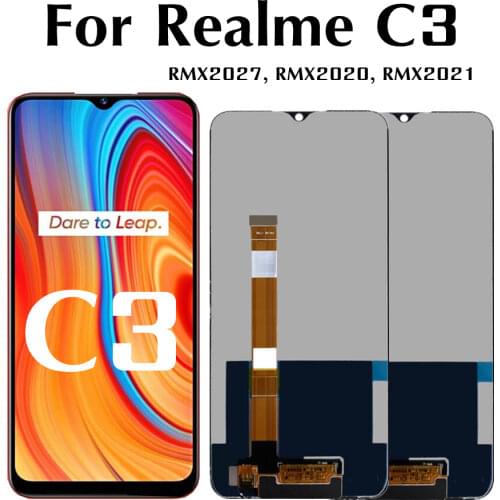 6.5 inch For Oppo Realme 6i RMX2040 LCD Display Touch Panel Glass Screen Digitizer Assembly For Realme C3 RMX2027 lcd
