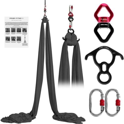 9Yards Yoga Fitness Accessories Aerial Silk Yoga Swing For Home Outdoor Yoga Hammock Set Aerial Yoga Hammock Acrobatic Dance