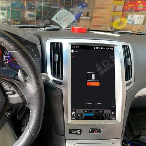 AOTSR 12.1 inch PX6 Android 9.0 Tesla style Vertical HD screen Car GPS Navigation For Infiniti G Series Carplay Fast boot