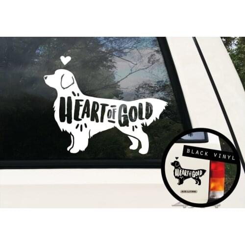 Black/Silver Golden Retriever Bumper Sticker Golden Retriever Decal Dog Lover Gift Dog Breed Sticker Dog Decal S601
